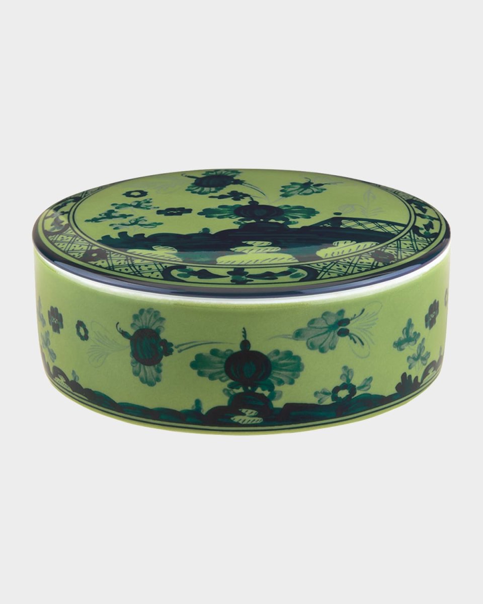 Malachite Round Covered Box